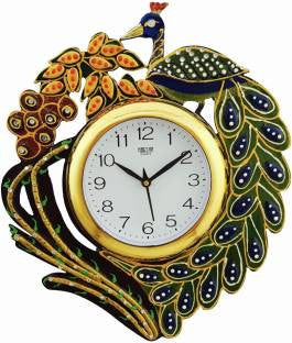 Ravishing Brown Plastic Wall Clock